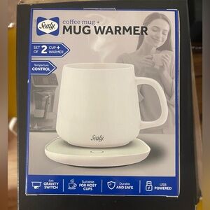 NWT Sealy Coffee Mug & Mug Warmer 2Pc Set, USB Powered, Temp Control.